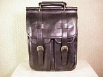 Black Leather Euro-Tote