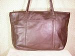 Two Handle Leather Shoulder Tote