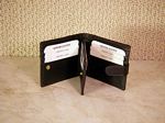 Classic Leather Snap Close Card Wallet